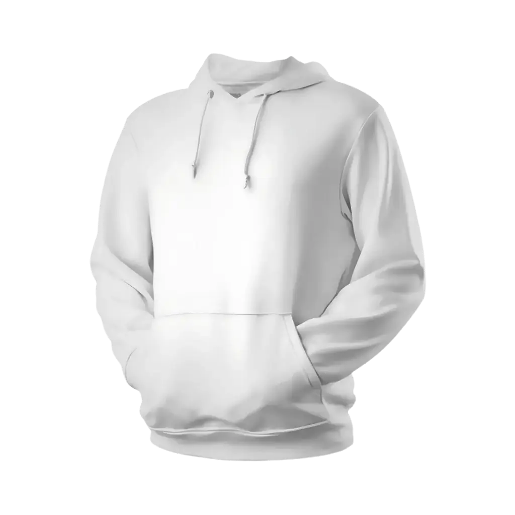 Buzo con capota 300 gramos   (Blanco, S)